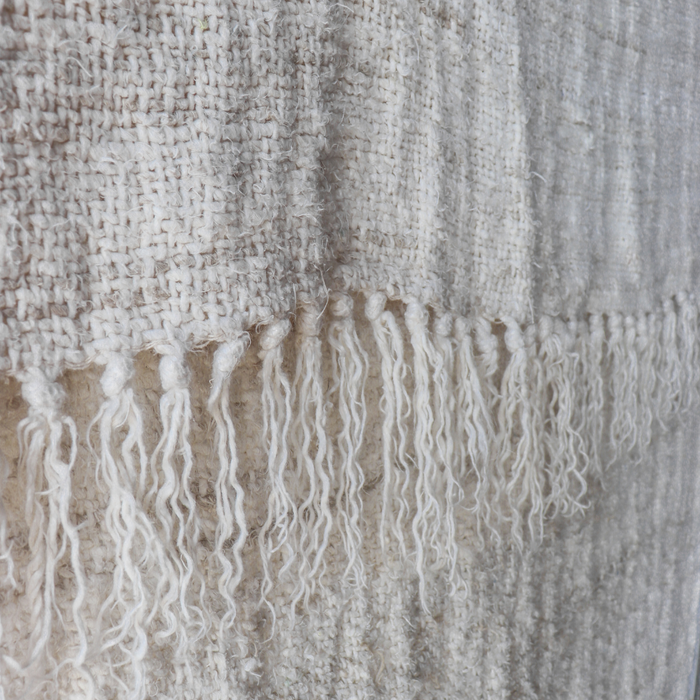 Wabi Linen Throw | Ivory