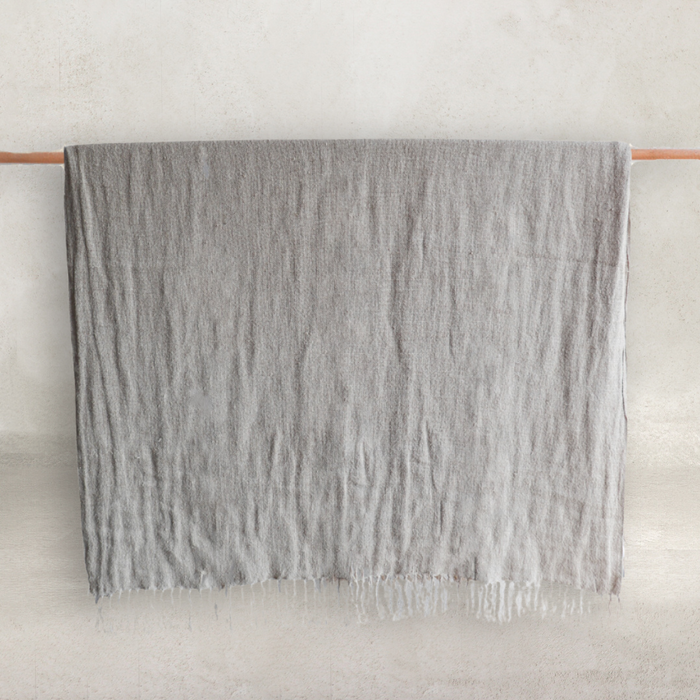 Bedouin Linen Throw | Natural