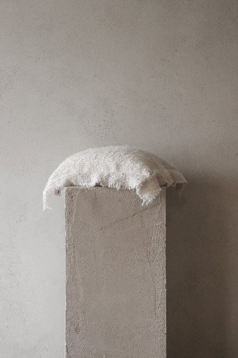 Awa Banana Silk Cushion | 50cm x 50cm | White