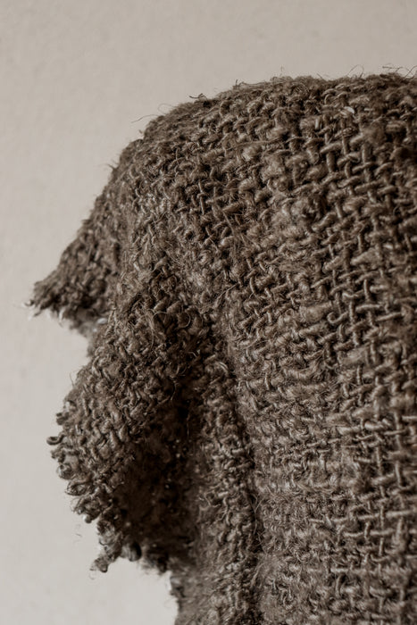 Awa Banana Silk Cushion | Long Lumbar | Dune