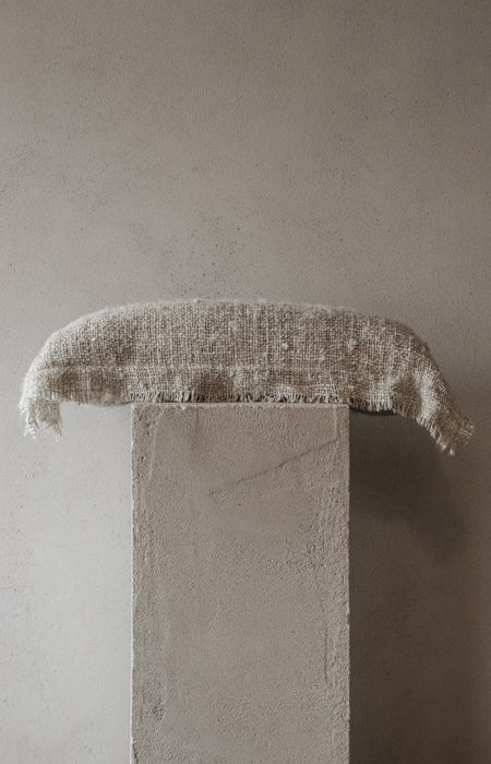 Awa Banana Silk Cushion | Long Lumbar | Sand