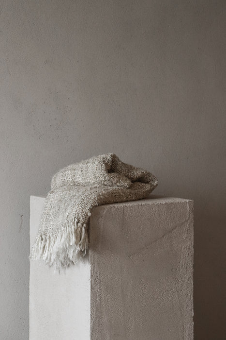 Awa Banana Silk Throw | Sand