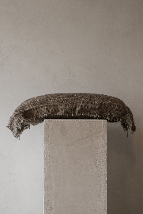 Awa Banana Silk Cushion | Long Lumbar | Dune