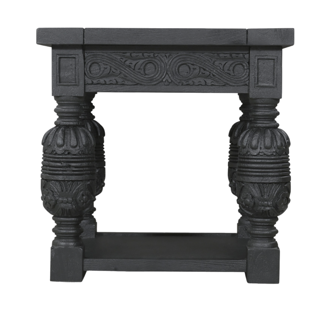 Casablanca Carved Side Table