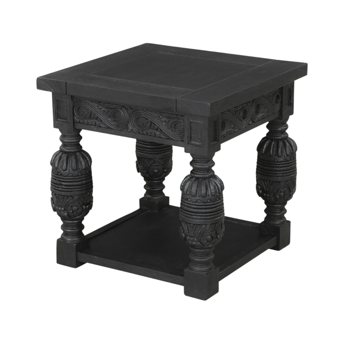 Casablanca Carved Side Table