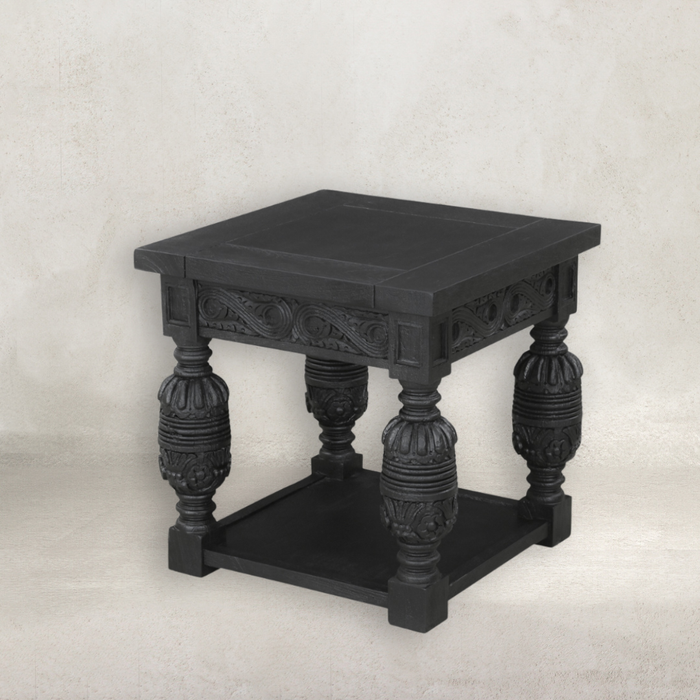 Casablanca Carved Side Table