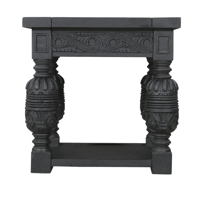Casablanca Carved Side Table