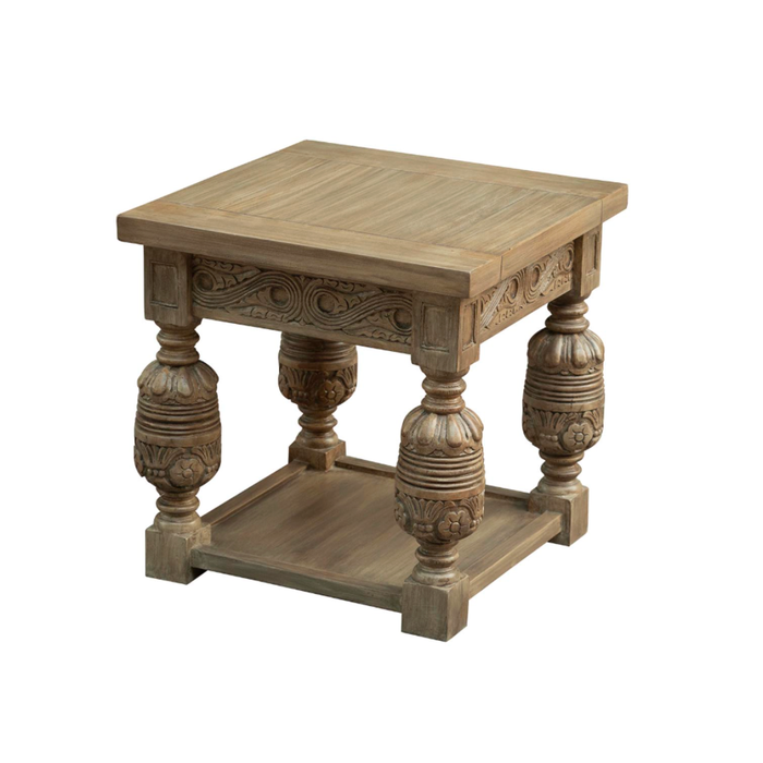 Casablanca Carved Side Table