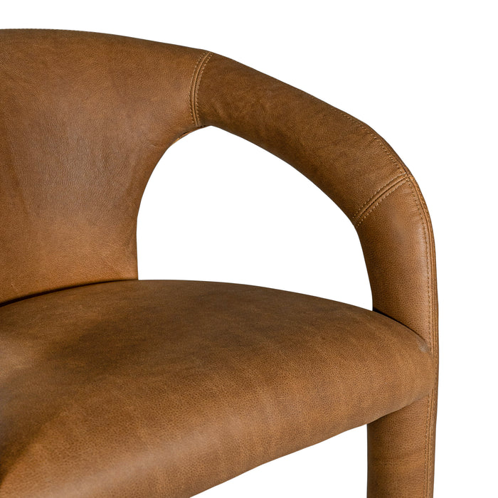 Fikile Barchair | Leather | Cera Brown