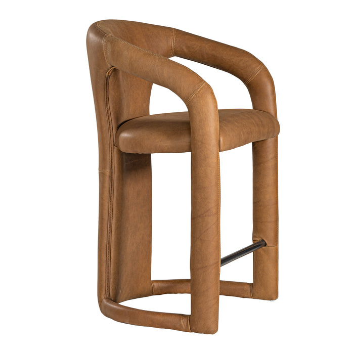 Fikile Barchair | Leather | Cera Brown