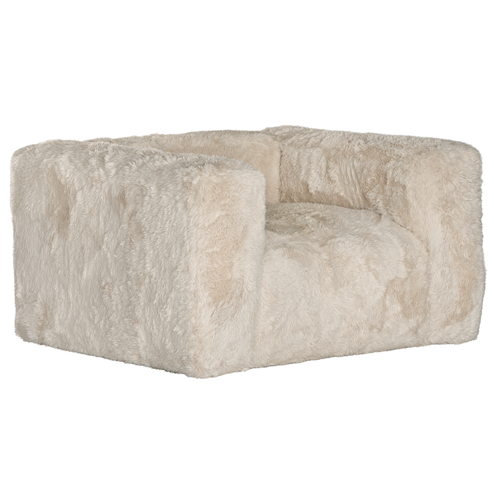 Harlow Fur Luxe Sofa | One Seater