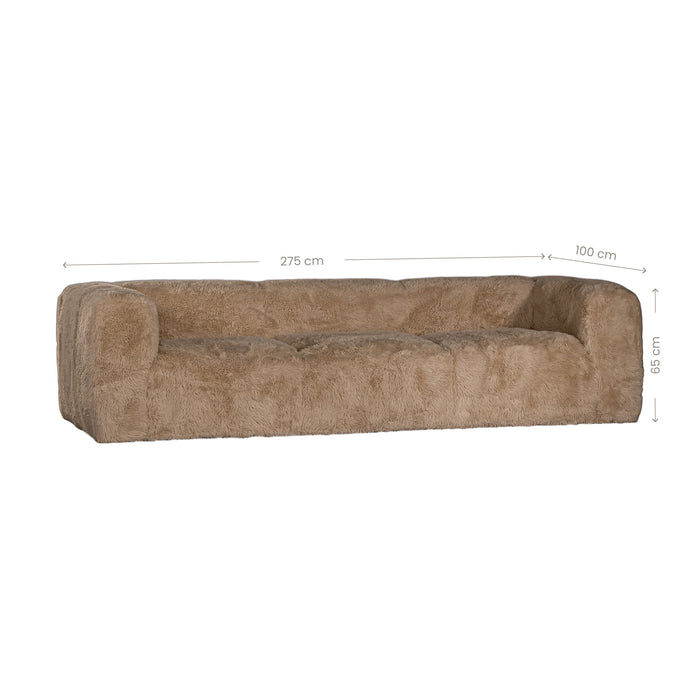 Harlow Sofa | Three Seater | Fur