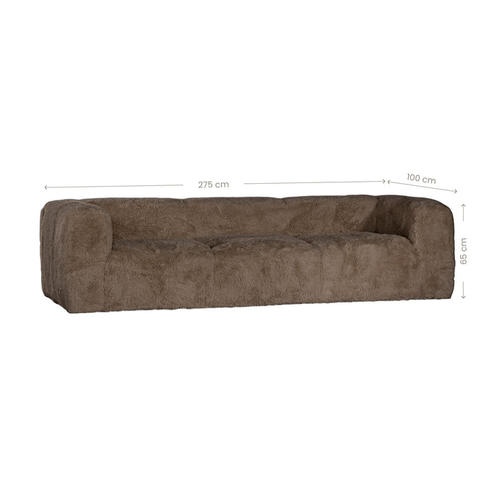 Harlow Sofa | Three Seater | Fur