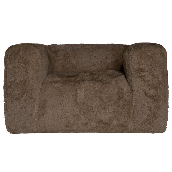 Harlow Fur Luxe Sofa | One Seater