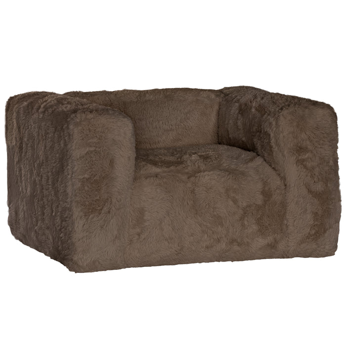 Harlow Fur Luxe Sofa | One Seater