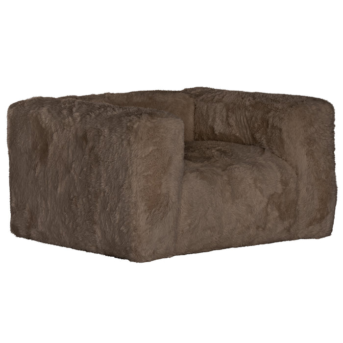 Harlow Fur Luxe Sofa | One Seater