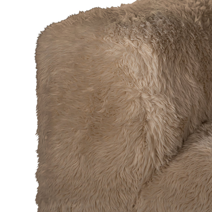 Harlow Fur Luxe Sofa | One Seater