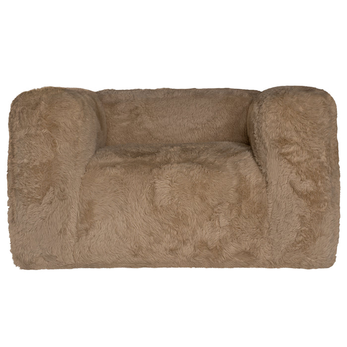 Harlow Fur Luxe Sofa | One Seater