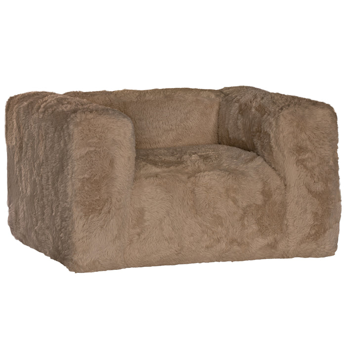 Harlow Fur Luxe Sofa | One Seater