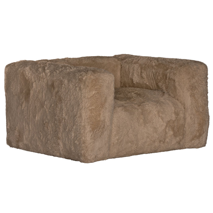 Harlow Fur Luxe Sofa | One Seater