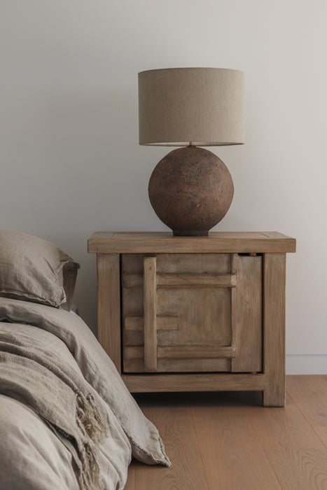 Bulu Elm Bedside Left Hand Door | Natural