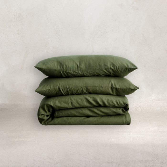 Linen Duvet Cover Set | Forest