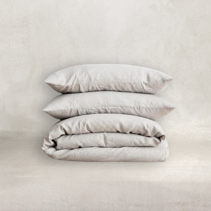 Linen Duvet Cover Set | Smoke Grey