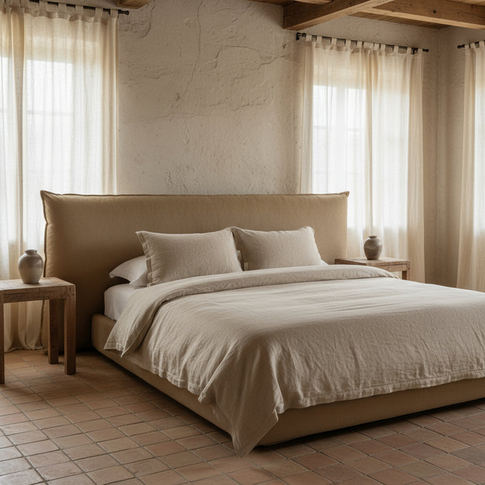 Mallorca Leather Bed