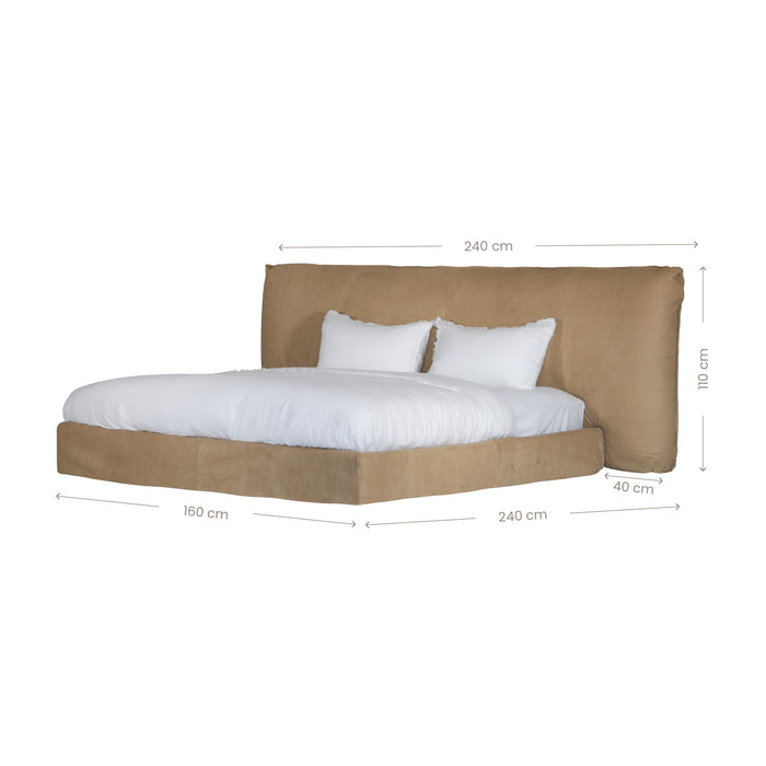 Mallorca Leather Bed