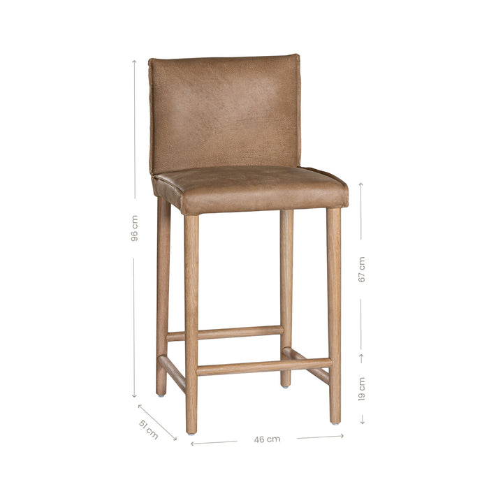 Mayan Counter Chair | Buffalo Leather