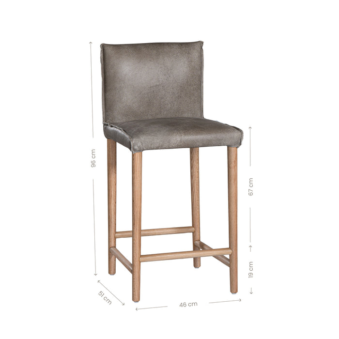 Mayan Counter Chair | Buffalo Leather