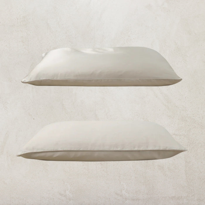 Silk / Linen Flip Pillowcase │ Smoke
