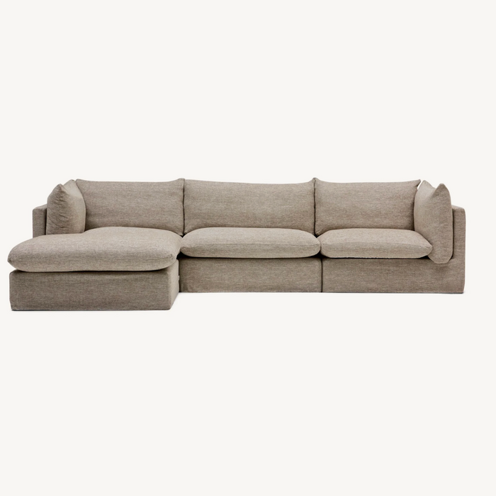 Solange Modular Sofa | 3 Seater with Ottoman