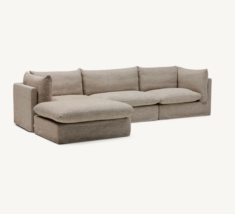 Solange Modular Sofa | 3 Seater with Ottoman