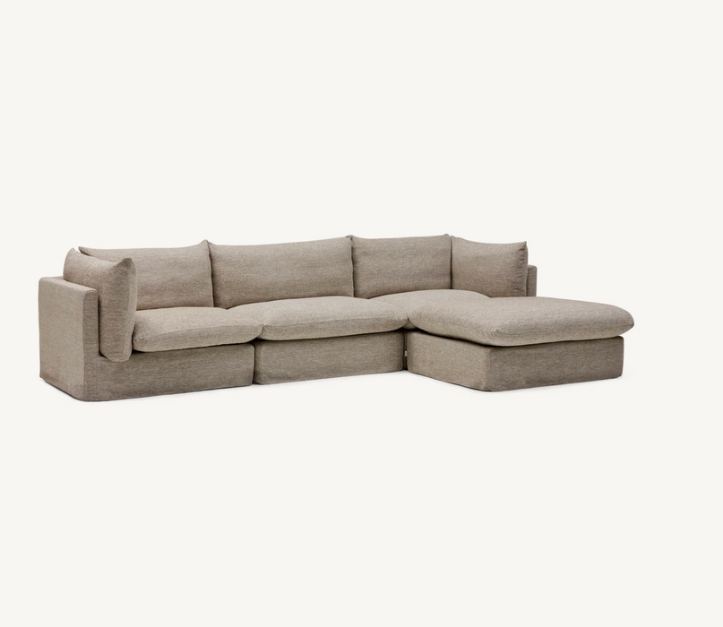 Solange Modular Sofa | 3 Seater with Ottoman