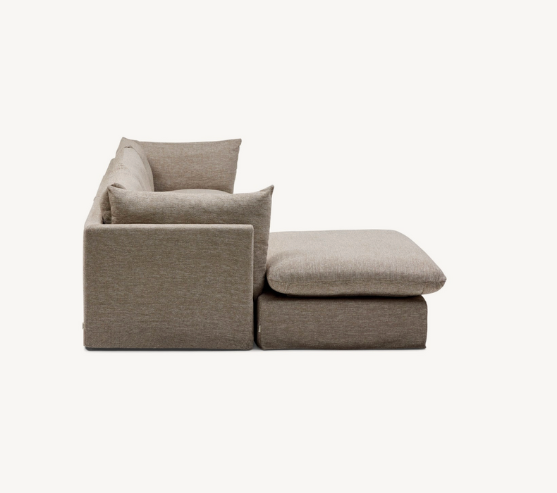 Solange Modular Sofa | 3 Seater with Ottoman