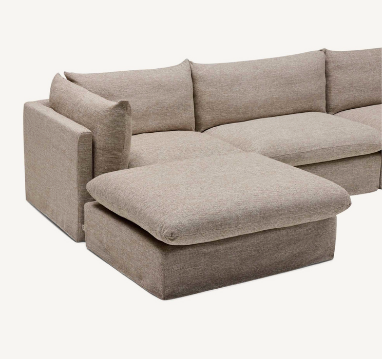 Solange Modular Sofa | 3 Seater with Ottoman