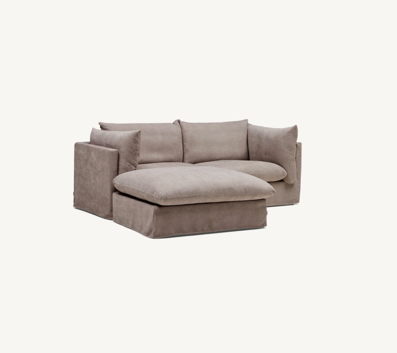 Solange Modular Sofa | 2 Seater with Ottoman