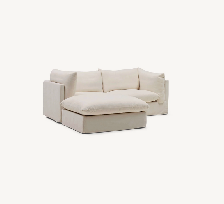 Solange Modular Sofa | 2 Seater with Ottoman