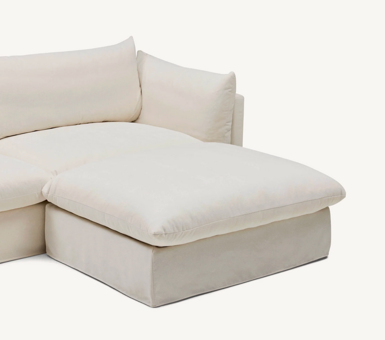 Solange Modular Sofa | 2 Seater with Ottoman