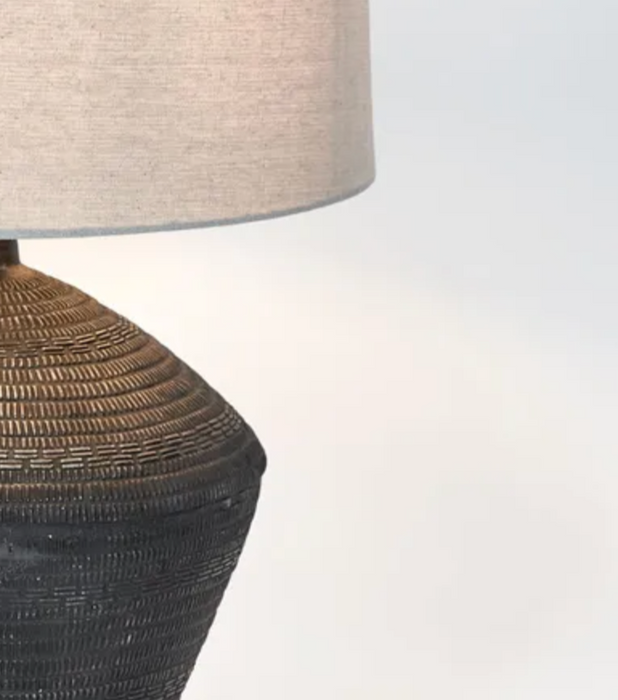 Carved Table Lamp