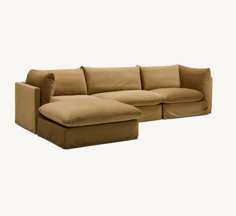 Solange Modular Sofa | 3 Seater with Ottoman