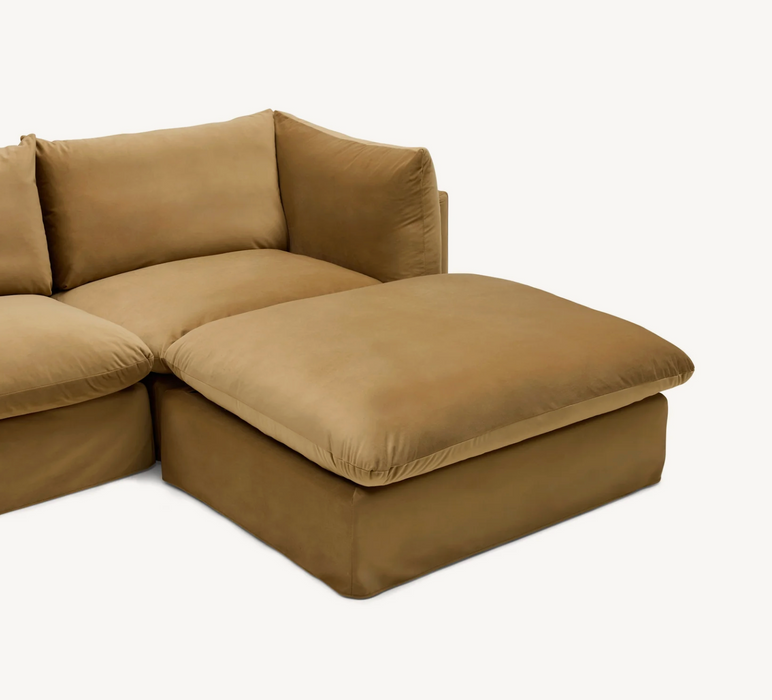 Solange Modular Sofa | 3 Seater with Ottoman