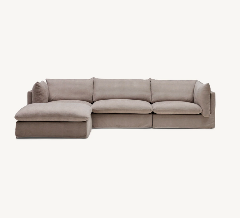 Solange Modular Sofa | 3 Seater with Ottoman