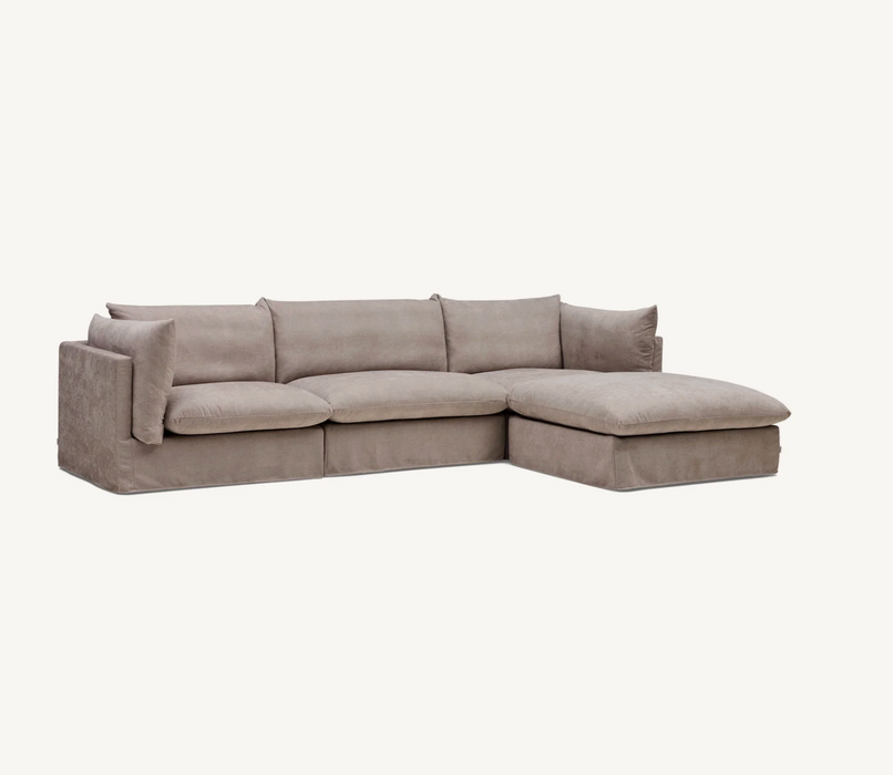 Solange Modular Sofa | 3 Seater with Ottoman