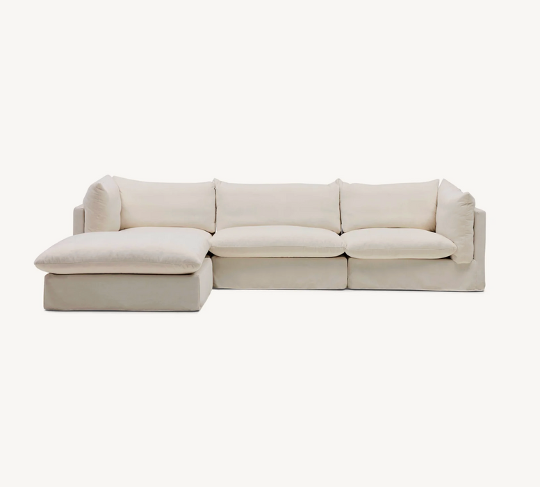 Solange Modular Sofa | 3 Seater with Ottoman