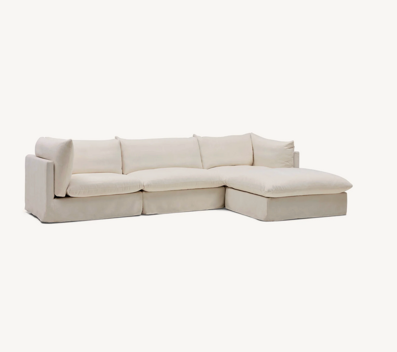 Solange Modular Sofa | 3 Seater with Ottoman