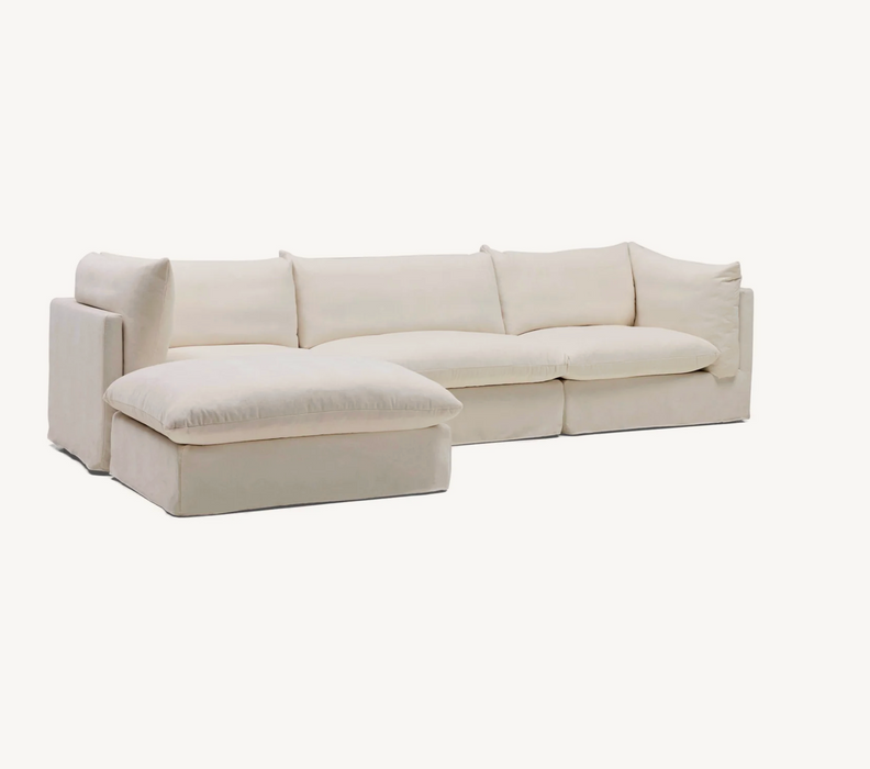 Solange Modular Sofa | 3 Seater with Ottoman