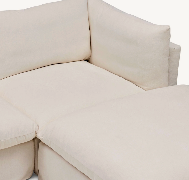 Solange Modular Sofa | 3 Seater with Ottoman