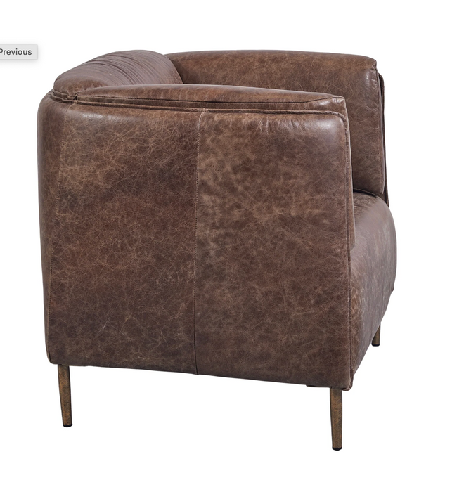 Preston Leather Tub Chair